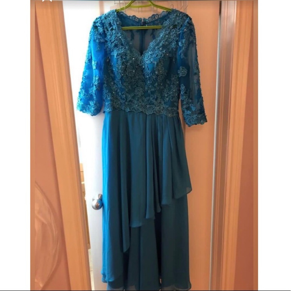 Ocean Blue A-Line Dress